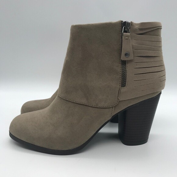 Madden Girl Tan Heeled Boots - Picture 1 of 9